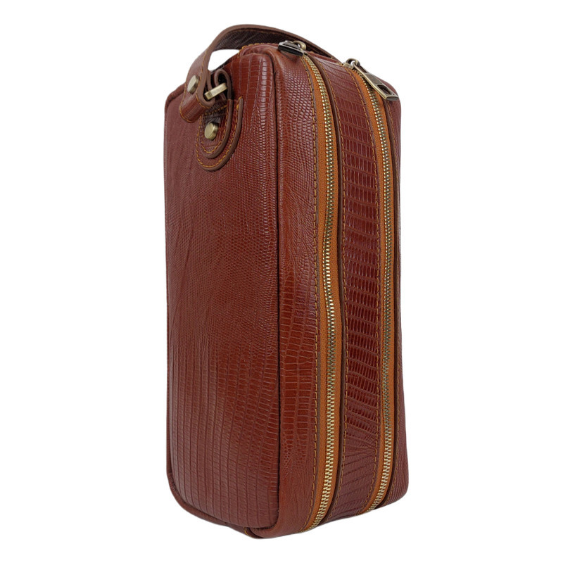 کیف دستی مدل چرم طبیعی طرح لیزارد