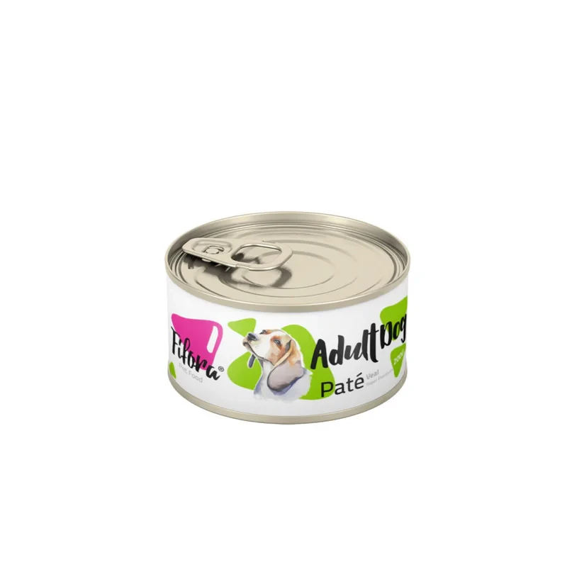 کنسرو غذای سگ نژاد متوسط فیفورا سوپر پریمیوم مدل Adult Dog Medium Breed Veal Pate طعم گوساله وزن 200 گرم