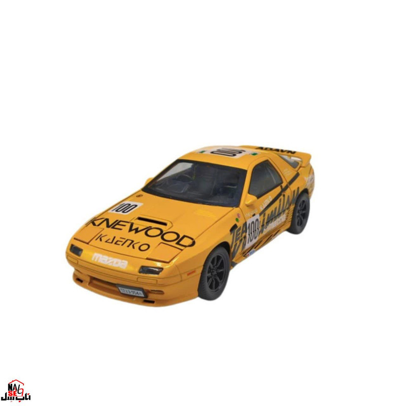 ماکت ماشین ناب سل مدل  مزدا RX7 اسپرت فلزی چراغ تاشو موزیکال  1:24 Mazda RX-7