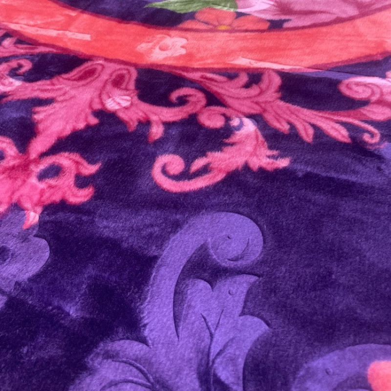پتو 2 نفره نرمینه بافت مدل نسیم کد 58 سایز 230x210 سانتی‌متر