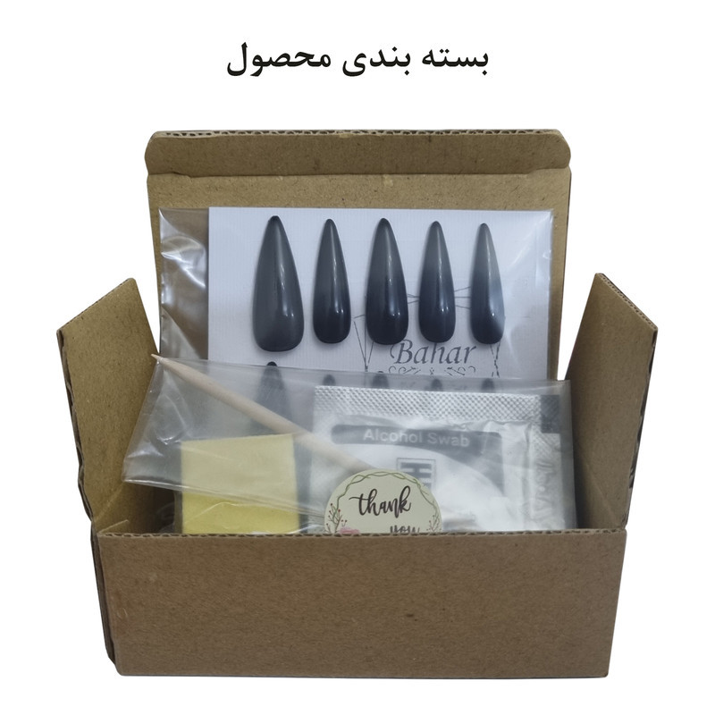 ناخن مصنوعی مدل ساده کد 43 بسته 10 عددی