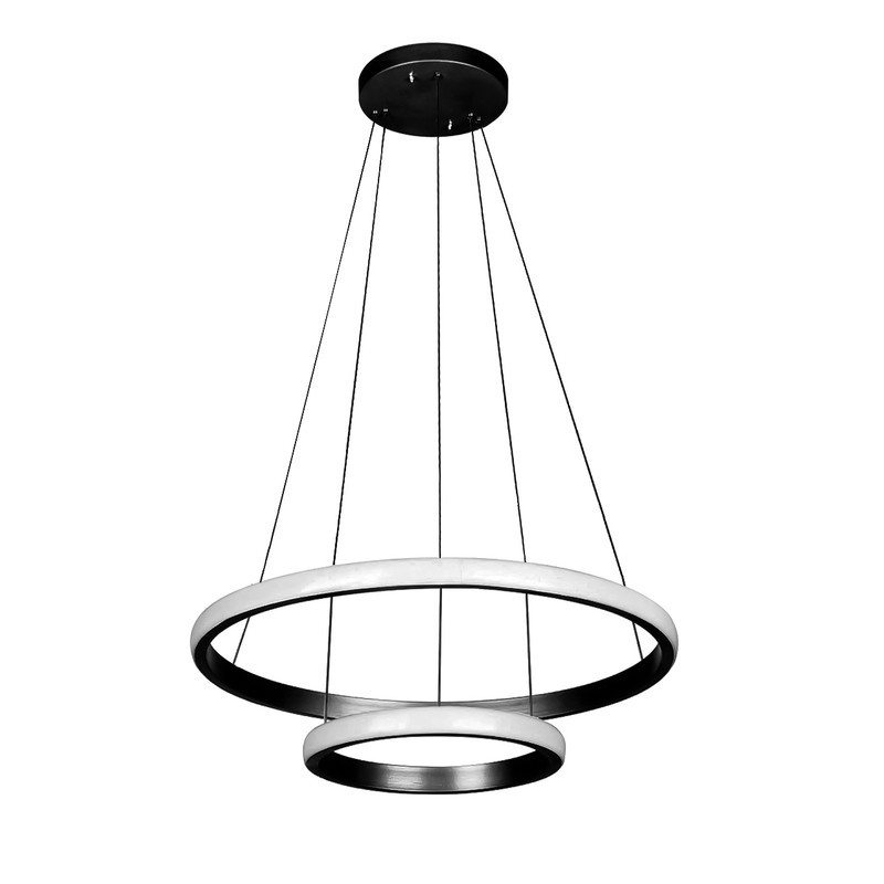 لوستر دو حلقه چشمه نور کد  L63752BK