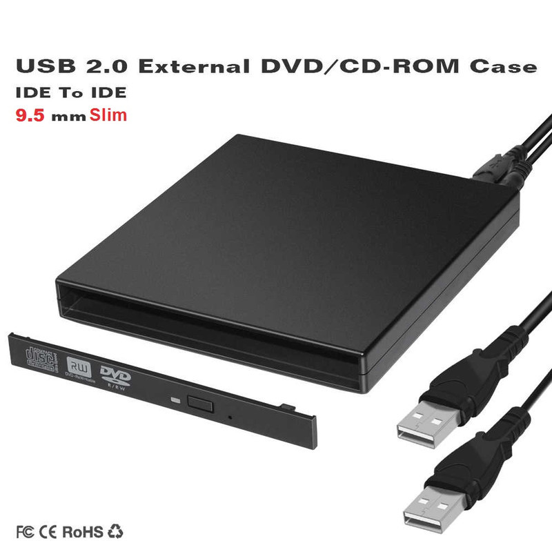 باکس تبدیل DVD رایتر اینترنال SATA به اکسترنال USB2.0 کد 002