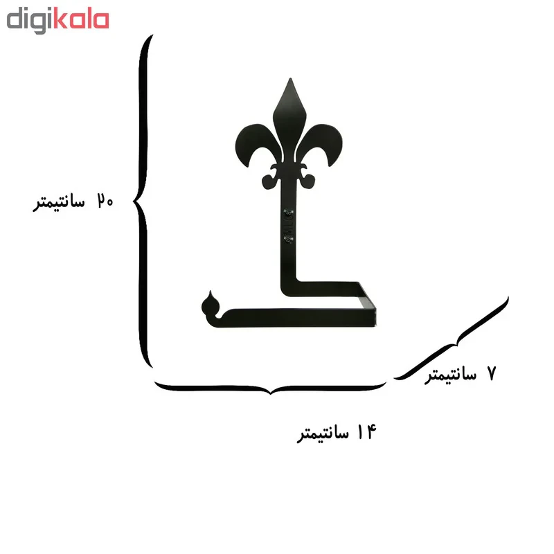 پایه رول دستمال کاغذی ملو طرح ارکیده کد KMJ5