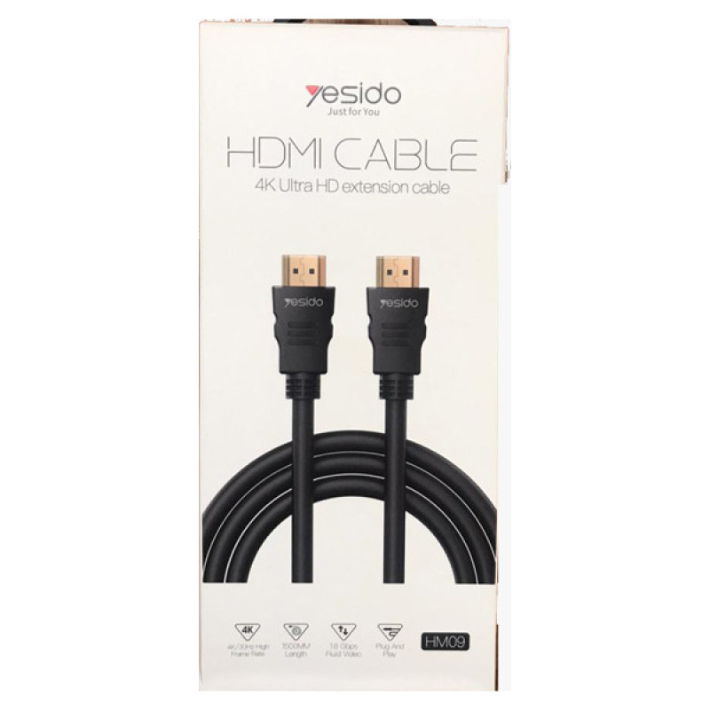 کابل HDMI یسیدو مدل hm09 طول 1.5 متر