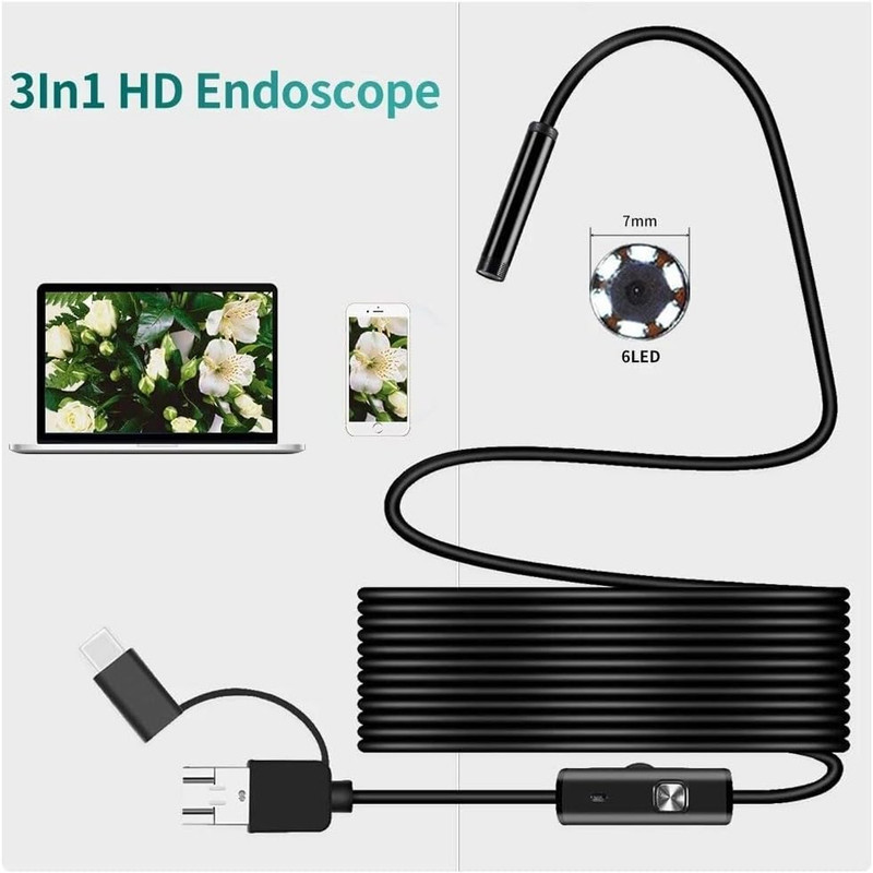 دوربین آندوسکوپی مدل شلنگی Hard Wire Waterproof کد 5M