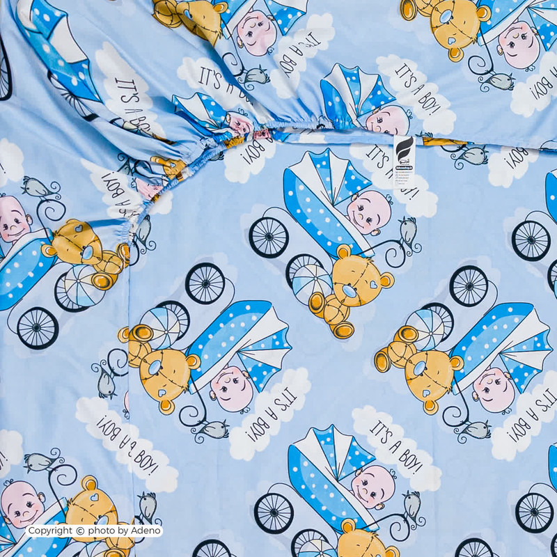 ملحفه کودک آدنو مدل Baby کد CH163 سایز 70x135 سانتی متر