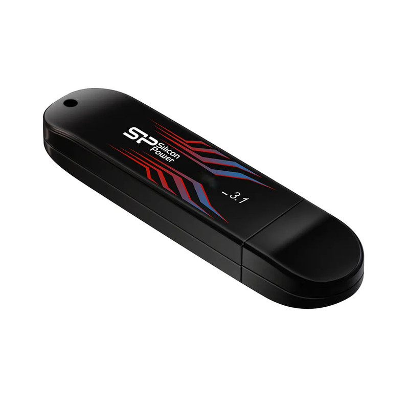 فلش مموری 256 گیگابایت سیلیکون پاور مدل Blaze B10 با مقاومت در برابر گرد و غبار و تغییر رنگ خطوط بدنه در دمای بالاتر از 31 درجه، سازگار با USB 3.0، 2.0 و 1.1