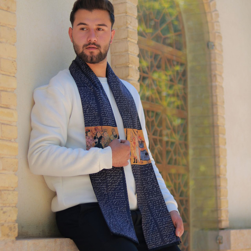 شال گردن مردانه مدل شاهنامه  ۱۲۳۷