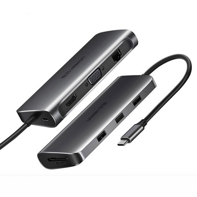 مبدل USB-C به HDMIVGAUSBLANUSB-C یوگرین مدل 40873