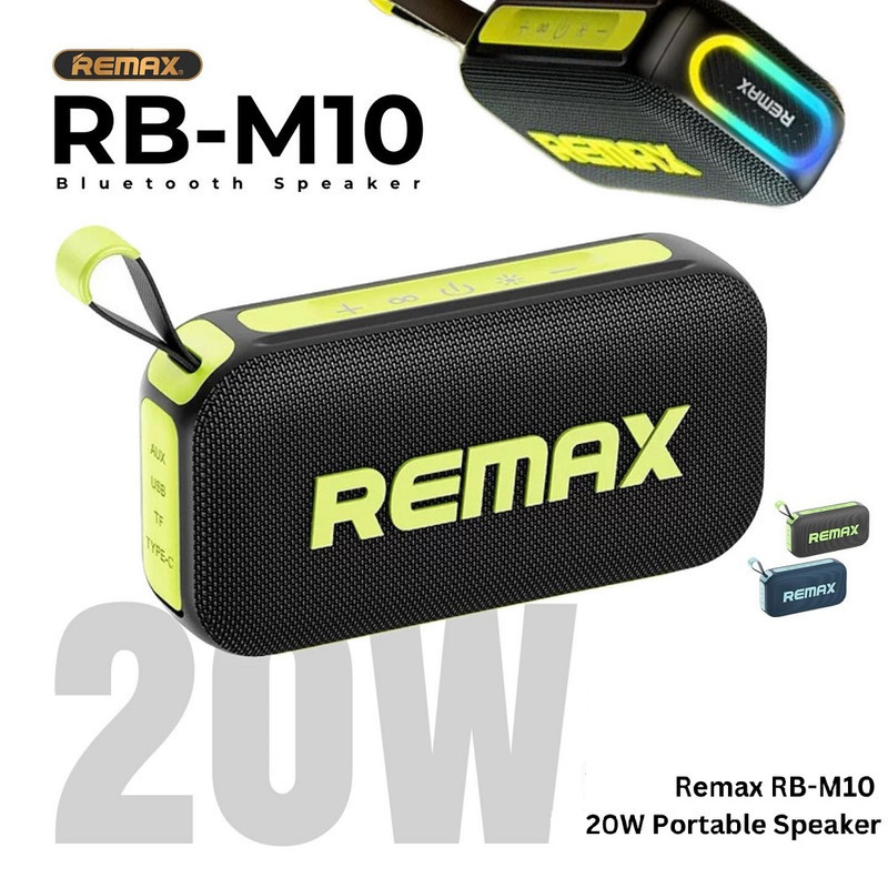 اسپیکر بلوتوثی قابل حمل ریمکس مدل WaterProof M10