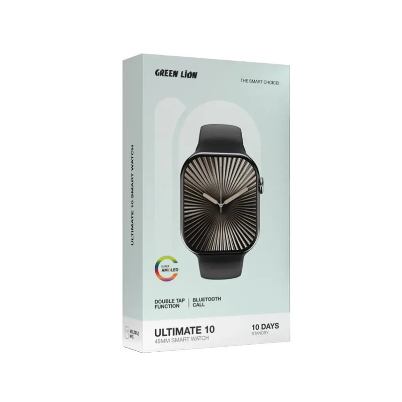 ساعت هوشمند گرین لاین مدل Ultimate 10 46mm بند سیلیکونی