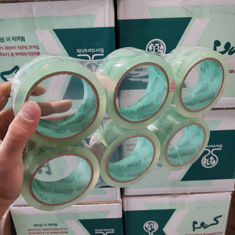 چسب پهن کروم مدل green35-super90 عرض 5 سانتی متر بسته 6 عددی