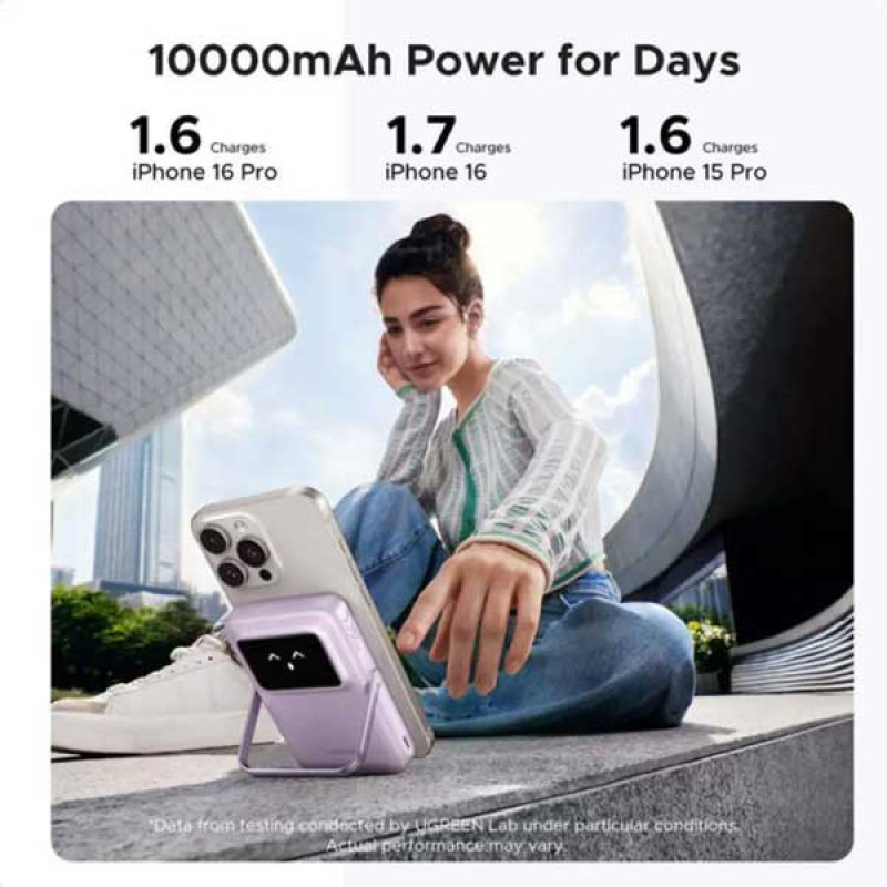 پاوربانک 15 وات یوگرین مدل 45337 ظرفیت 10000 میلی‌آمپرساعت