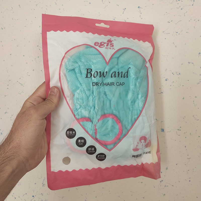 کلاه حمام ای گیس مدل پاپیون کدg-1001 سایز 25x20 سانتی متر