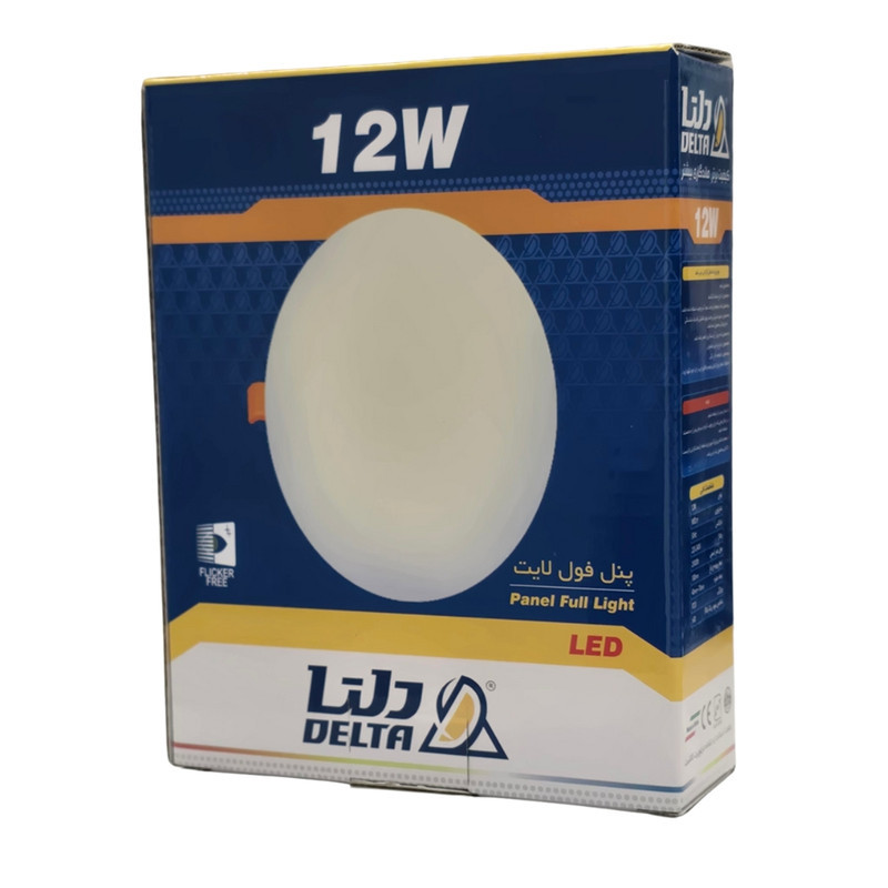 پنل فول لایت دلتا 12 وات مدل توکار