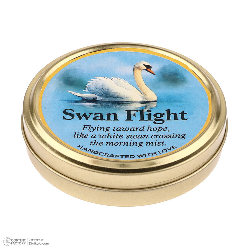 شمع کاسه ای معطر مدل Swan Flight با رایحه چوب زمان اتمام 5 ساعت