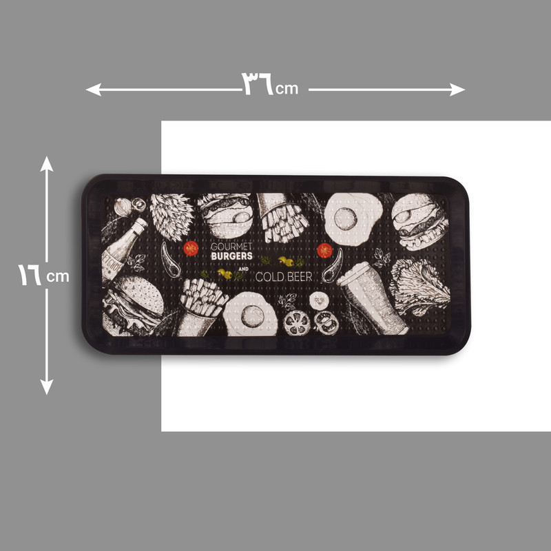 سینی مهروز مدل SE-710 طرح BURGERS