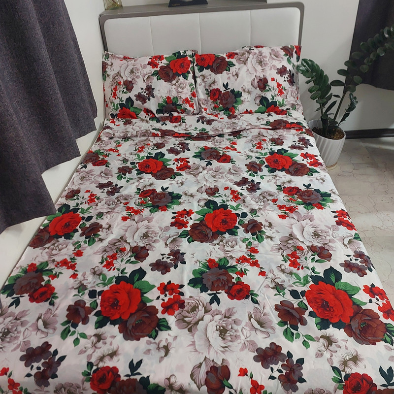 سرویس روتختی مدل گلدارniki200 2  کد 200 دو نفره سه تکه