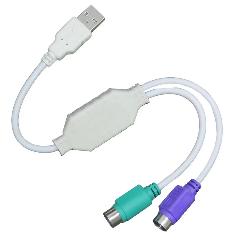 کابل تبدیل ps2 به USB مدل PS2 K DATA  طول 0.3 متر