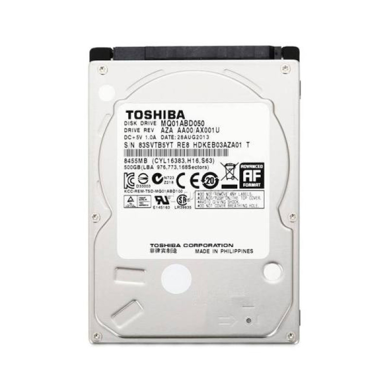 هارددیسک اینترنال توشیبا مدل MQ01ABD050V ظرفیت 500 گیگابایت