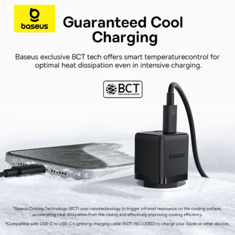 شارژر دیواری 30 وات بیسوس مدل Palm 30W  به همراه کابل USB-C