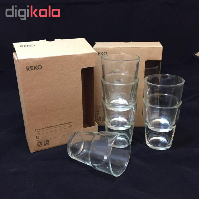 لیوان ایکیا مدل Reko بسته 6 عددی