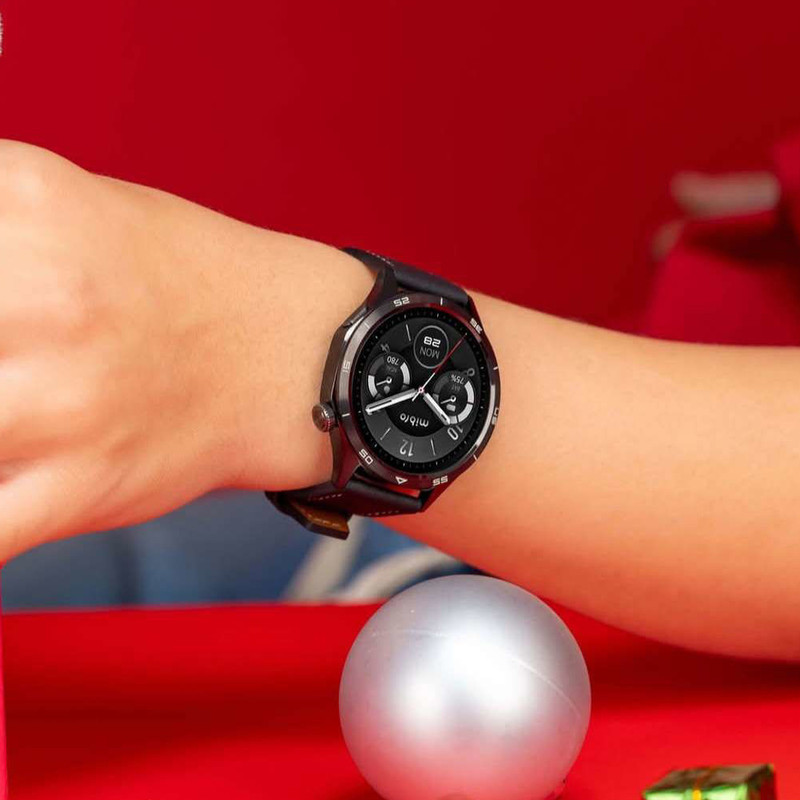 ساعت هوشمند 47 میلی‌متری میبرو مدل Watch GT XPAW026 با بند چرمی