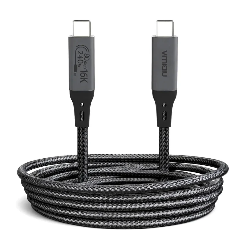 کابل USB-C نیبیوا مدل USB4 V2 ThunderBolt 5 طول 1 متر