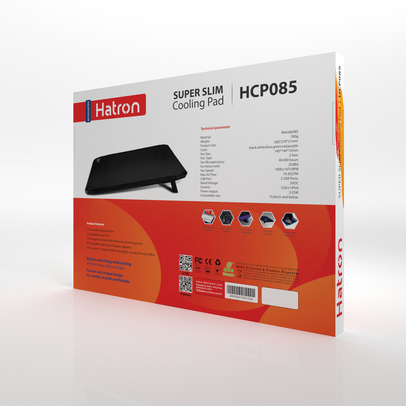 پایه خنک کننده لپ تاپ هترون مدل HCP085