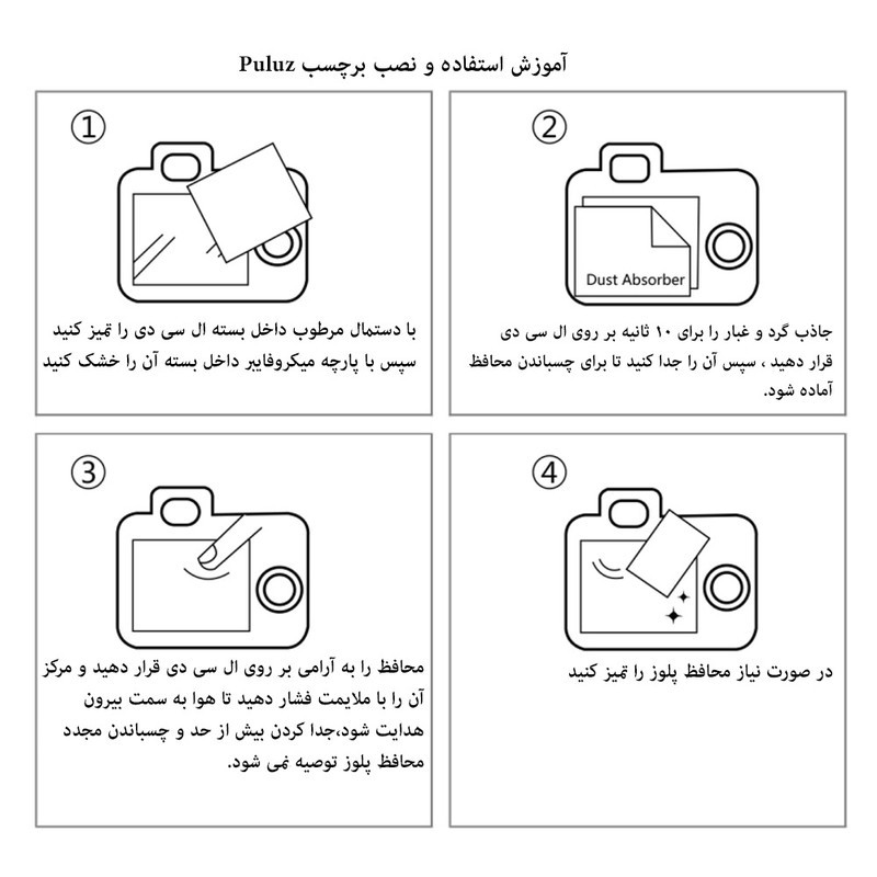 محافظ صفحه نمایش دوربین پلوز مدل Nano Six Layer مناسب برای دوربین کانن 90D