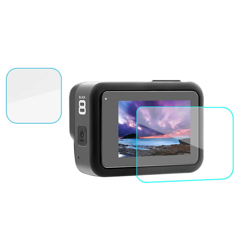 محافظ صفحه نمایش و لنز مدل GP8 مناسب برای دوربین های ورزشی گوپرو Hero 8