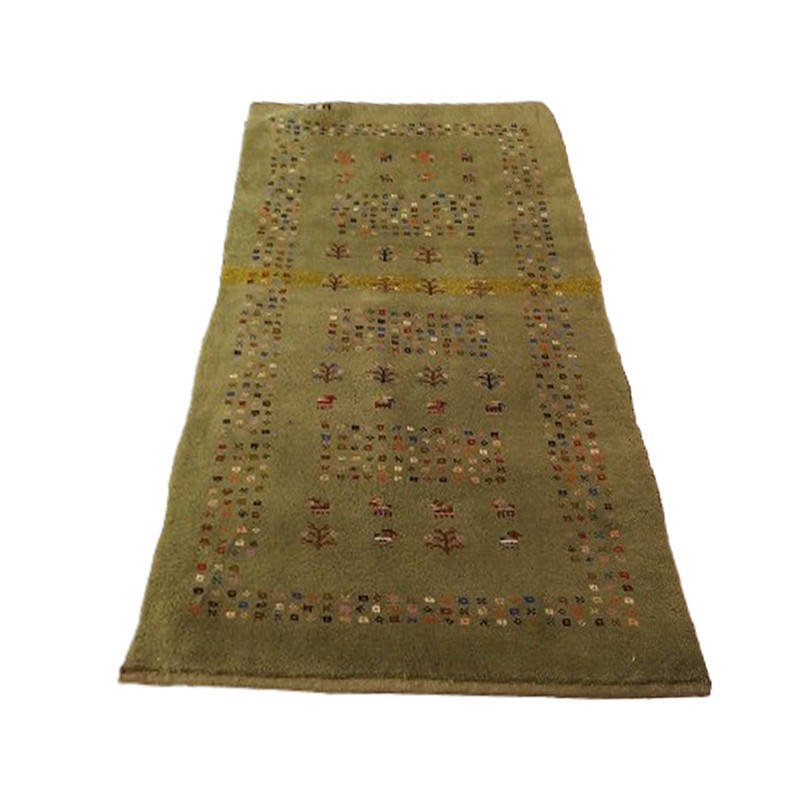 گبه دستباف یک ونیم متری مدل بافت قشقای شیراز کد NKP.Z.N101