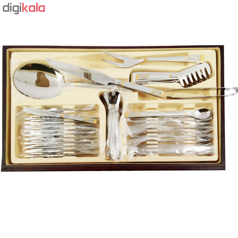 سرویس قاشق و چنگال 128 پارچه نیوهوم مدل HK800