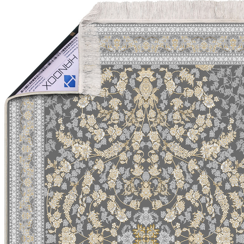 فرش ماشینی هانوکس مدل مدرن طرح آذر کد HAM.302.01