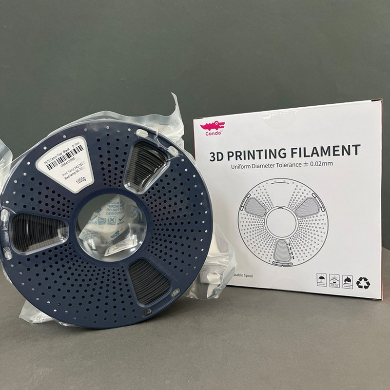 فیلامنت پرینتر سه بعدی ابزارهای ساخت و تولید گاندو مدلPetg CF قطر 1.75 میلی متر 1 کیلوگرم