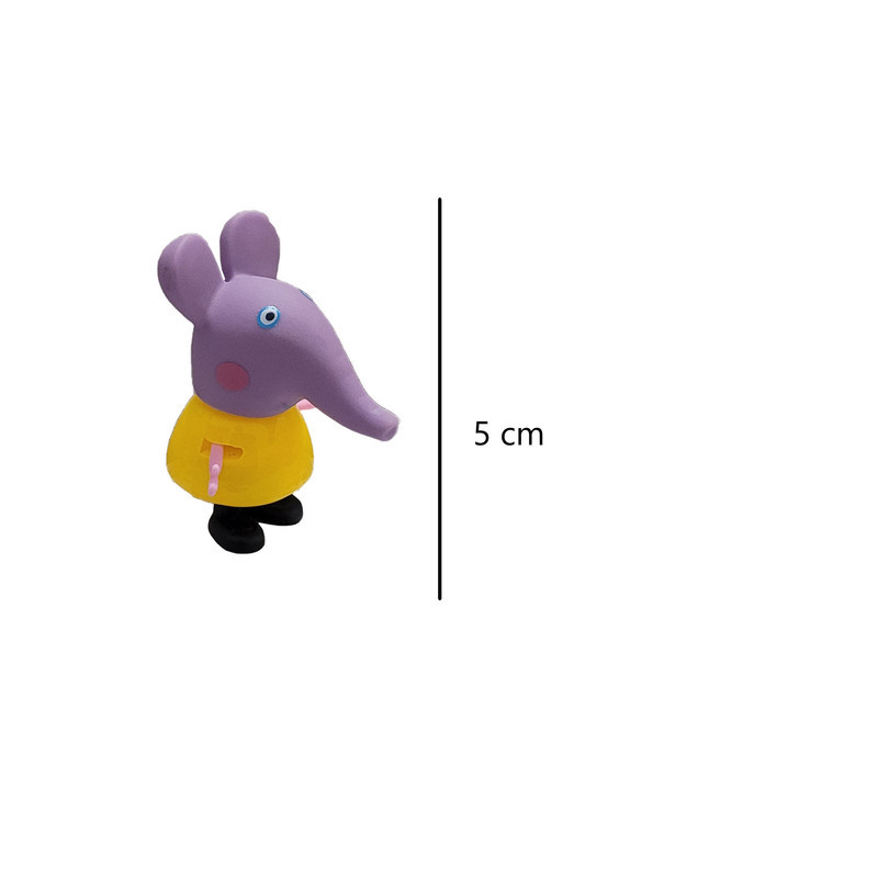 فیگور طرح پپاپیگ مدل Happy pig کد 300 مجموعه 14 عددی
