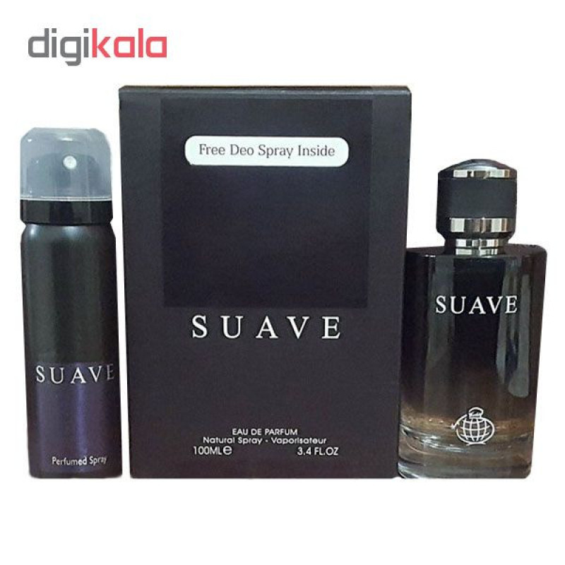 ادو پرفیوم مردانه فراگرنس ورد مدل Suave حجم 100 میلی لیتر به همراه اسپری فراگرنس مدل Suave حجم 75 میلی لیتر