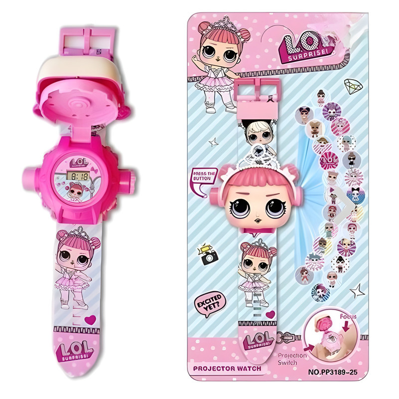 ساعت اسباب بازی مدل پروژکتوردار طرح LOL کد 25-3189