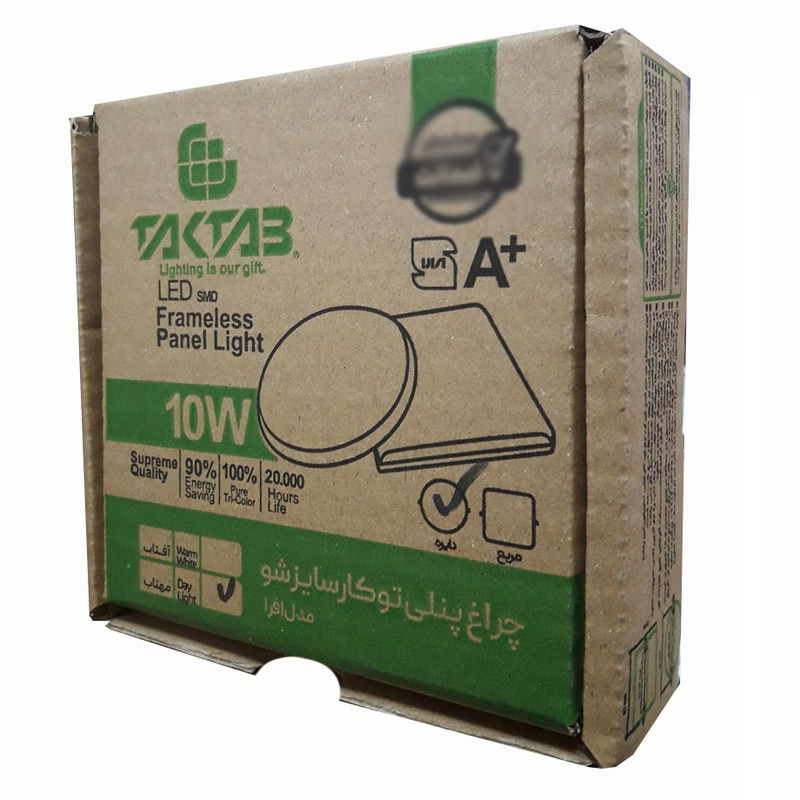 پنل ال ای دی 10 وات تکتاب مدل سایزشو کد Ka10