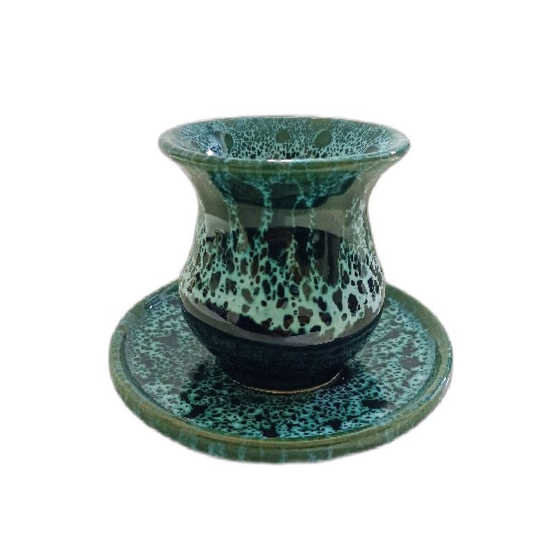 فنجان و نعلبکی مدل شره ای مجموعه 2 عددی