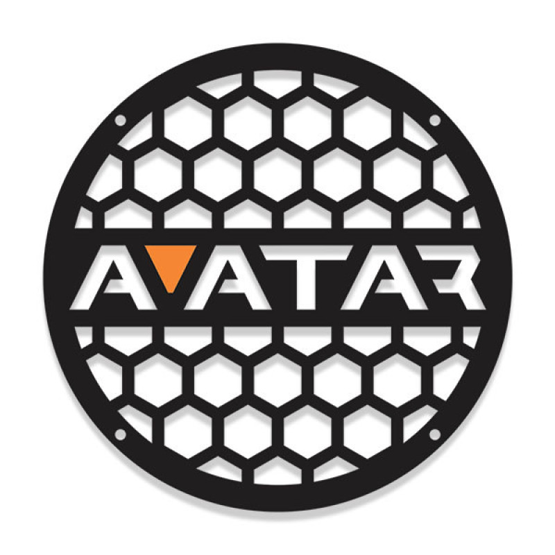 قاب میدرنج خودرو طرح AVATAR مدل 102 مناسب برای میدرنج 8 اینج  بسته 2 عددی