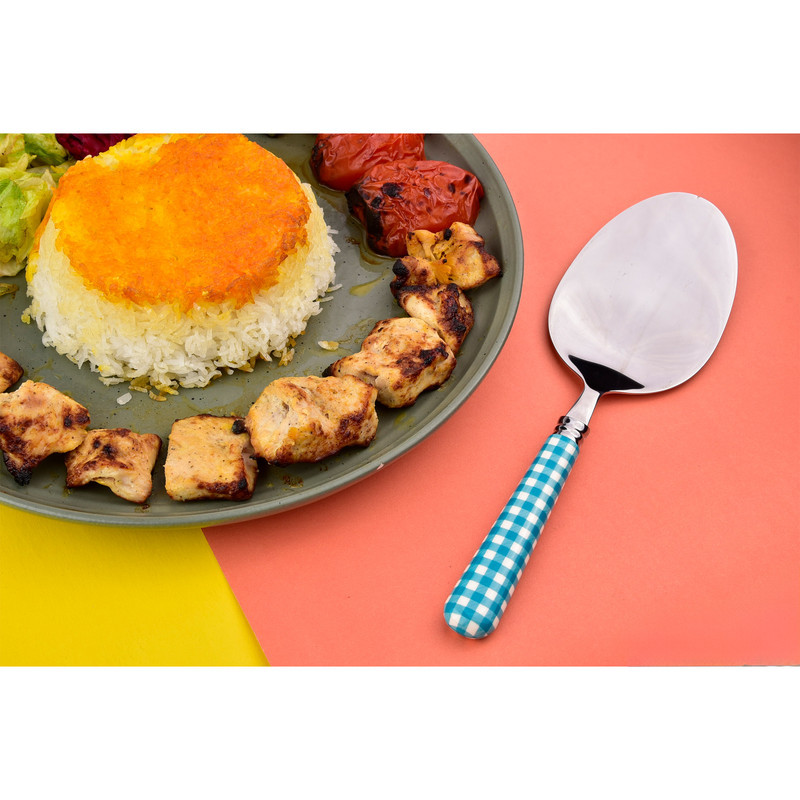کفگیر و ملاقه سی اند اس مدل شطرنجی
