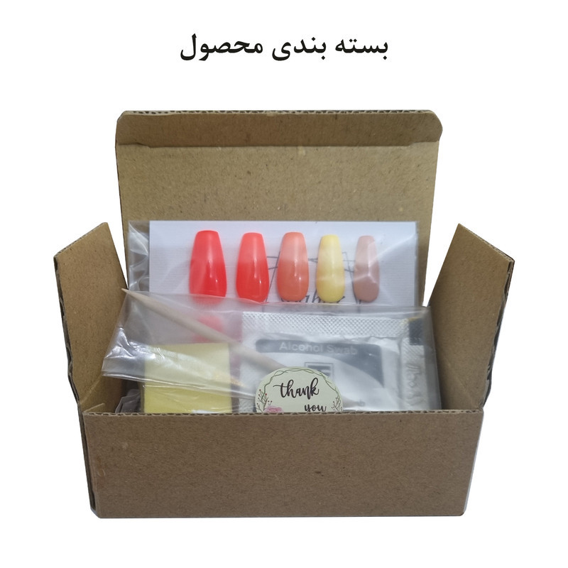 ناخن مصنوعی مدل بالرین کد 44 بسته 10 عددی
