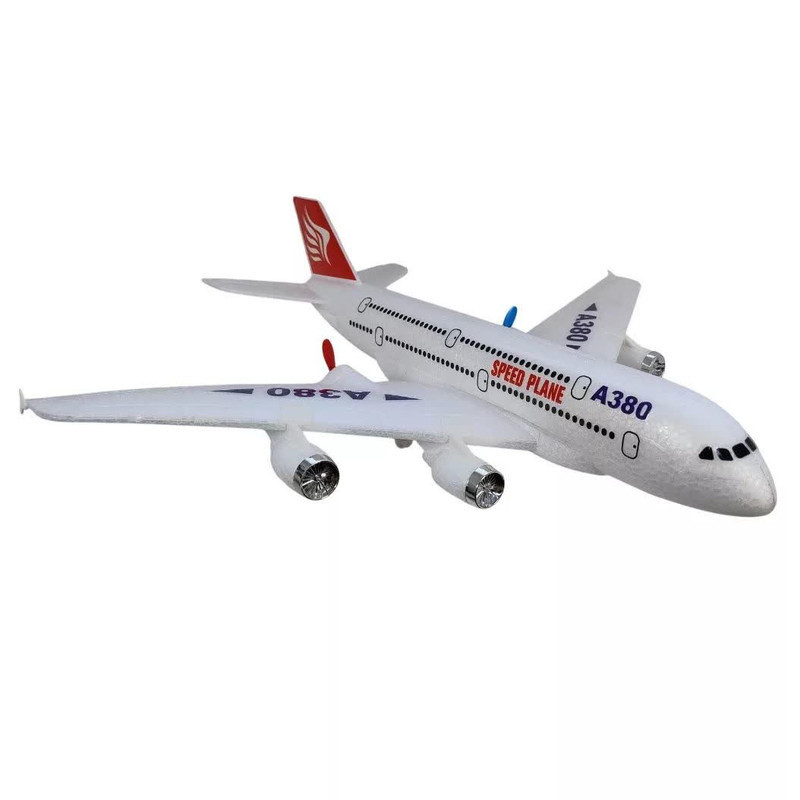 هواپیما بازی کنترلی ناب سل مدل مسافربری شارژی ایرباس کد AIRCRAFT AIRBUS A380  با قابلیت پرواز
