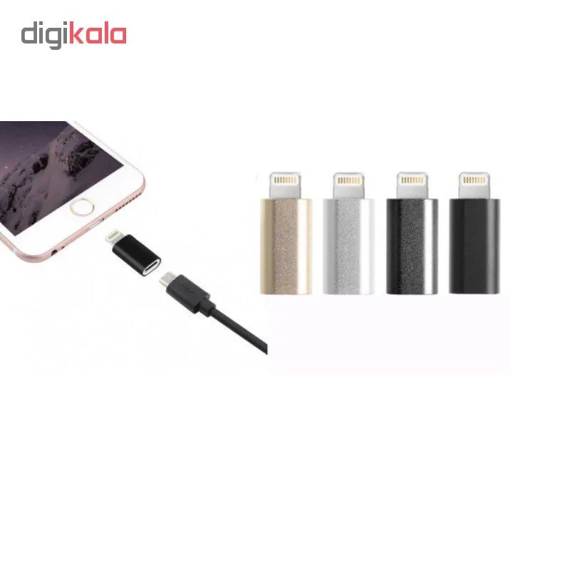 مبدل micro USB به لایتنینگ مدل SH8