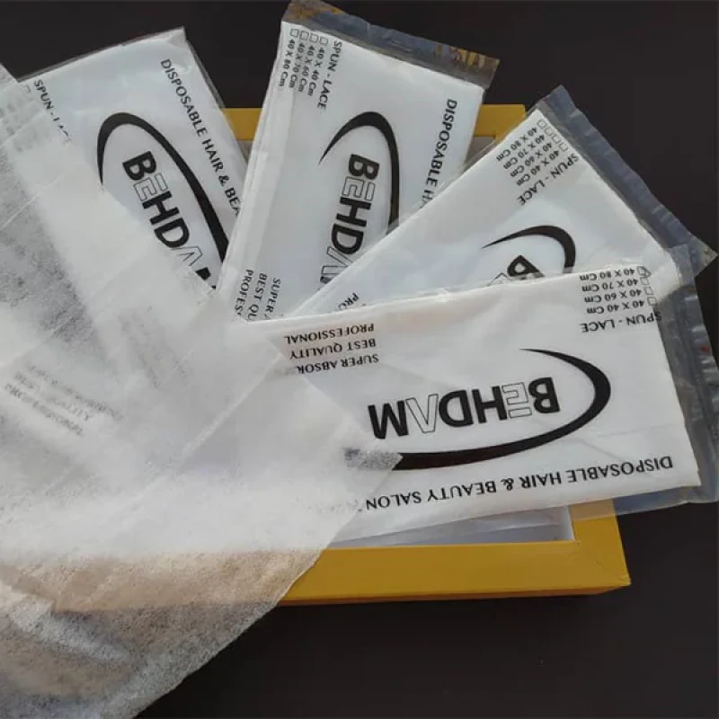 حوله یکبار مصرف بهدم کد 30 سایز 80x40 سانتی متر بسته 100 عددی