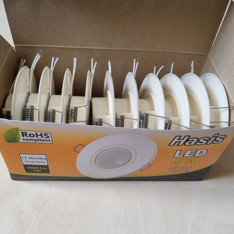 پنل ال ای دی 5 وات حسیس مدل RoHS مجموعه 20 عددی