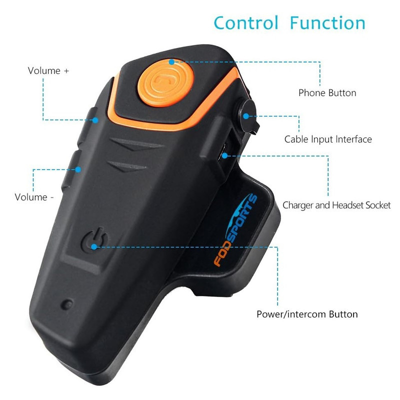 هدست کلاه کاسکت فود اسپورتس مدل BT-s2pro