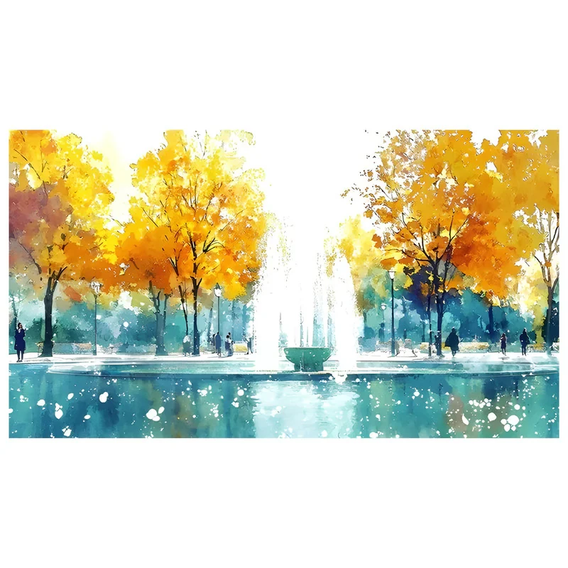فرش پارچه‌ای مدل فرشینه طرح پاییز کد AR3059503